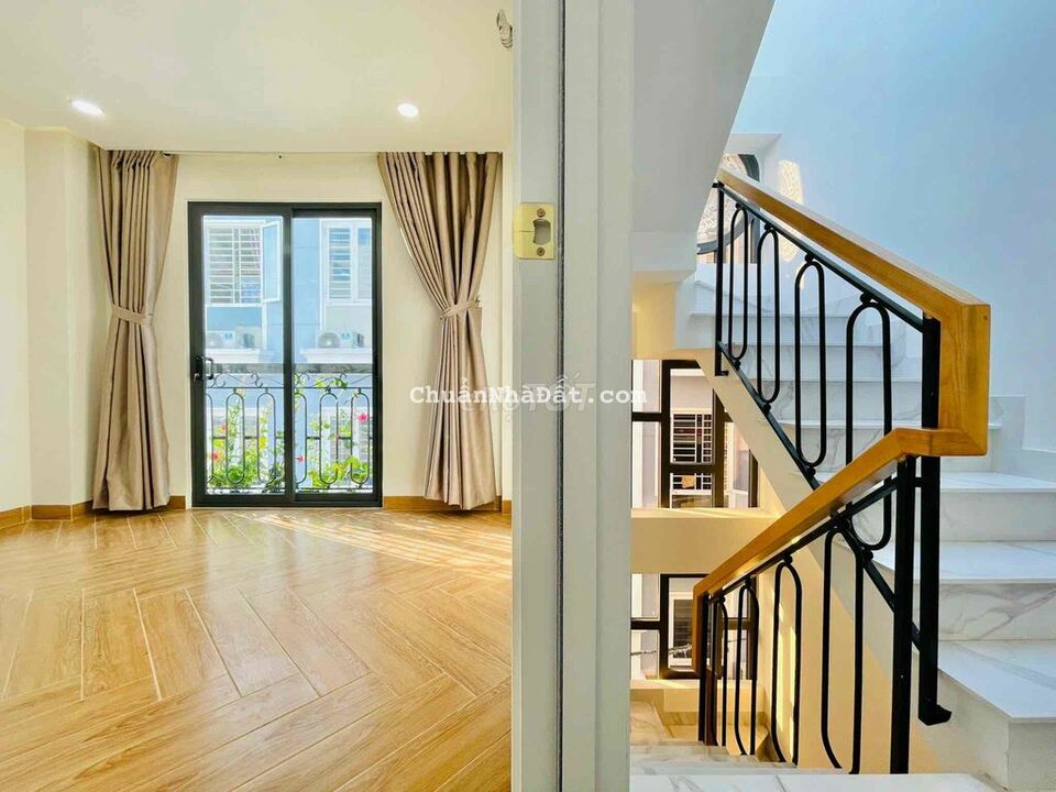 nhà đẹp Nguyễn văn Đậu Bình Thạnh ô tô đỗ cửa 4 tầng nhỉnh 8 tỷ