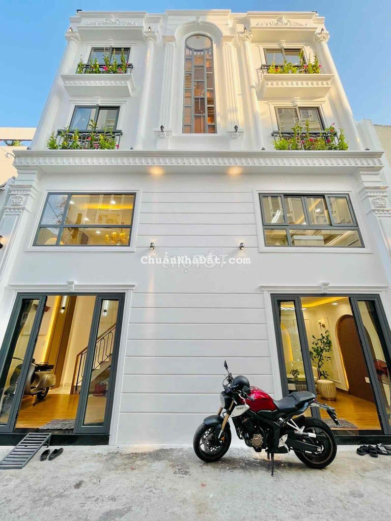 nhà đẹp Nguyễn văn Đậu Bình Thạnh ô tô đỗ cửa 4 tầng nhỉnh 8 tỷ