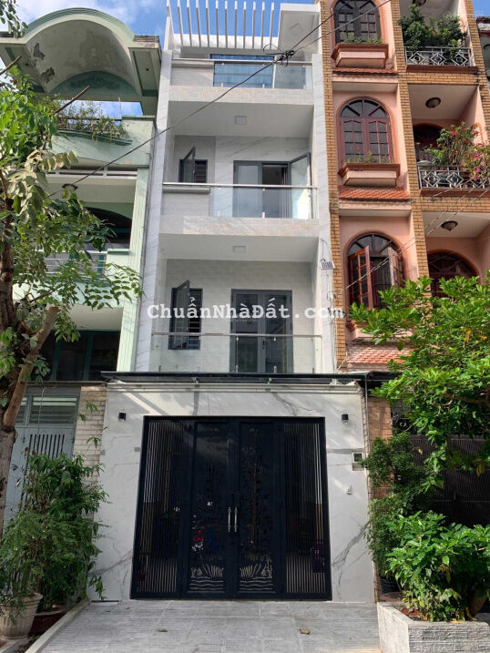 Bán nhà cạnh khu biệt thự Lam Sơn 4x15m, 4 lầu, hẻm xe hơi, giáp Phú Nhuận, chỉ 8,5 tỷ TL