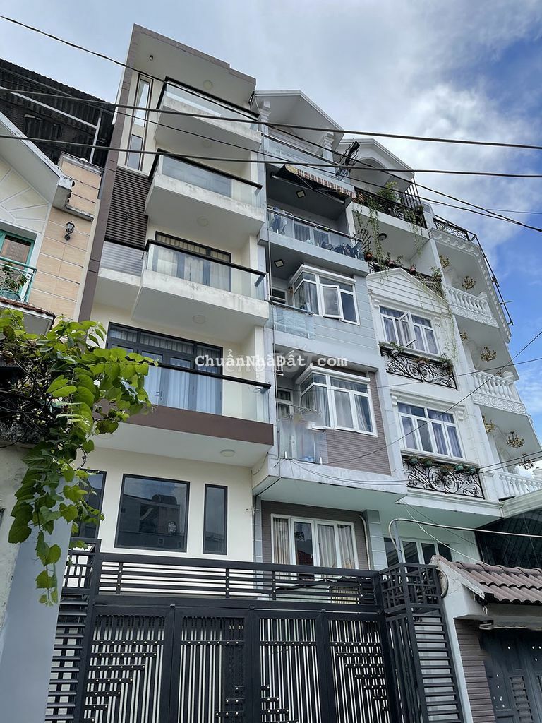 Bán nhà mặt tiền Lê Trực, Bình Thạnh 5L 4x23+t,máy