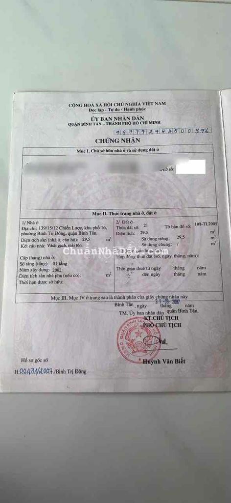 Bán Nhà Cấp 4 Đường Chiến Lược Hẻm 4m ( 3.6m x 11m )