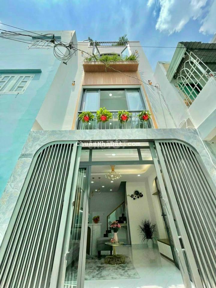 Nhà 2 Lầu, DT 4.3x9m. Ngay Ngã Tư Gò Mây, hẻm 5m.