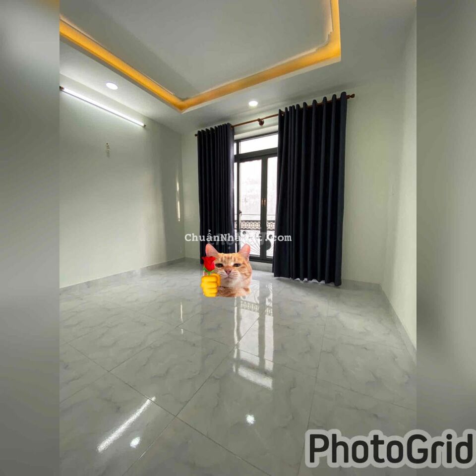 nha bán gò xoài xây mới 1 lửng 2 lầu sân thượng