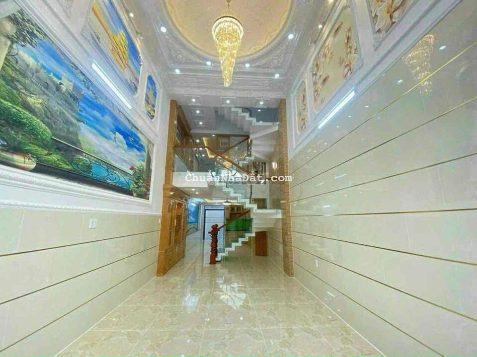 nha xây mới 100% hẻm thông xe hơi bình trị đông A