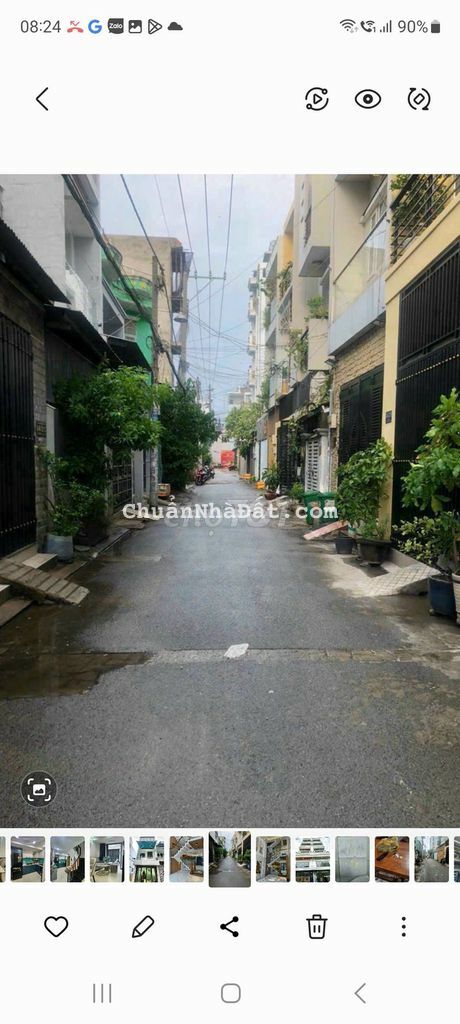 Nhà mới 4 tấm hẻm 1/ Lê Văn Quới 4*16 hẻm 8m thông