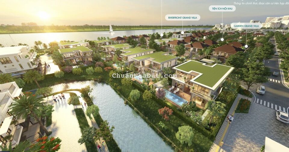 Biệt thự 600m2 trước nhà là sông, sau lưng là kênh đào cách Quận 7 35p Biệt thự 600m2 trước nhà là sông, sau lưng là kênh đào cách Quận 7 35p