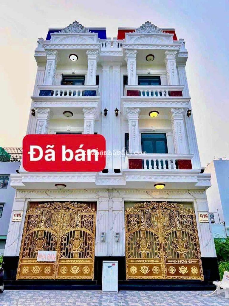 BÁN NHÀ 3 LẦU B13 KDC HƯNG PHÚ