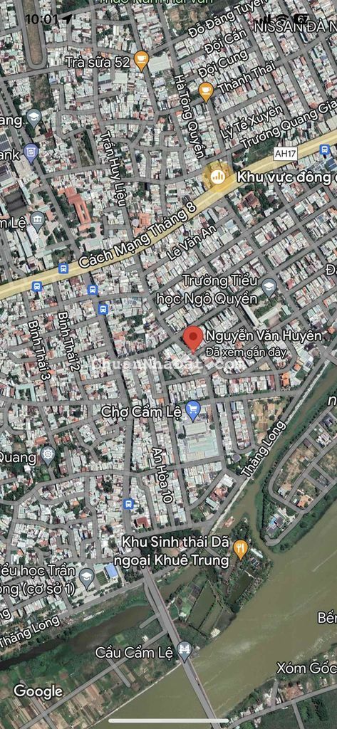 Bán nhà MT Nguyễn Văn Huyên-khuê trung-cẩm lệ