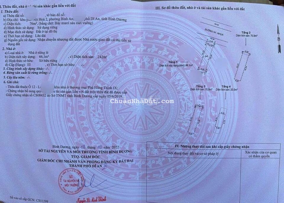 🆘🆘 Nhà phố KDC Phú Hồng Thịnh 9, P. Bình An, Tp.Dĩ An.