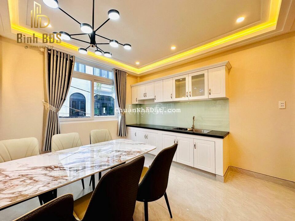 Bán Nhà Đẹp 220/Nguyễn Văn Khối trệt lửng 3 lầu 4PN 6WC hẻm XH 5m