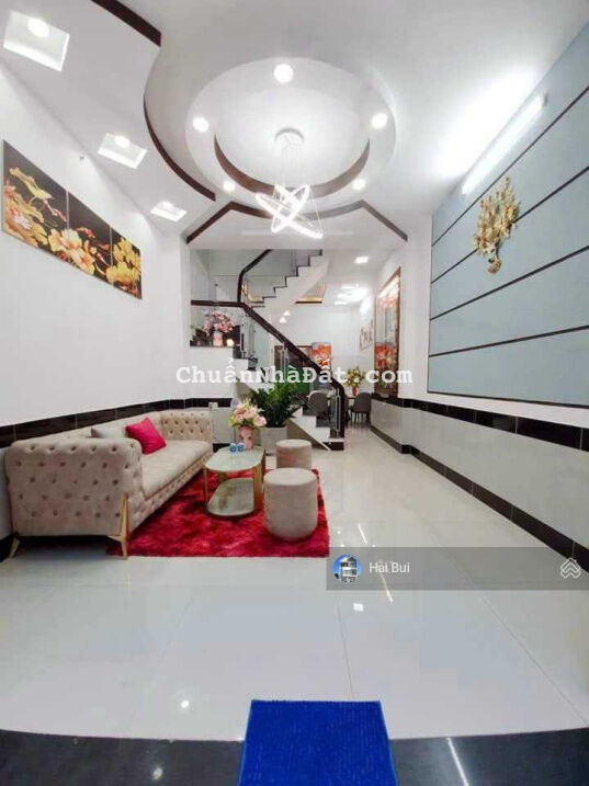 Nhà mới đúc 3,5 tấm - ngay E - Mart Phan Huy Ích - hẻm 2 xe hơi né nhau