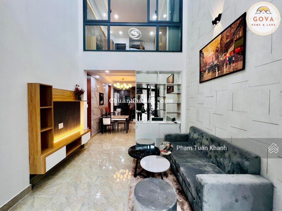 Giảm 850 tr - nhà đẹp 4 tầng Gò Vấp - sau mặt tiền - full nội thất - đường 6m