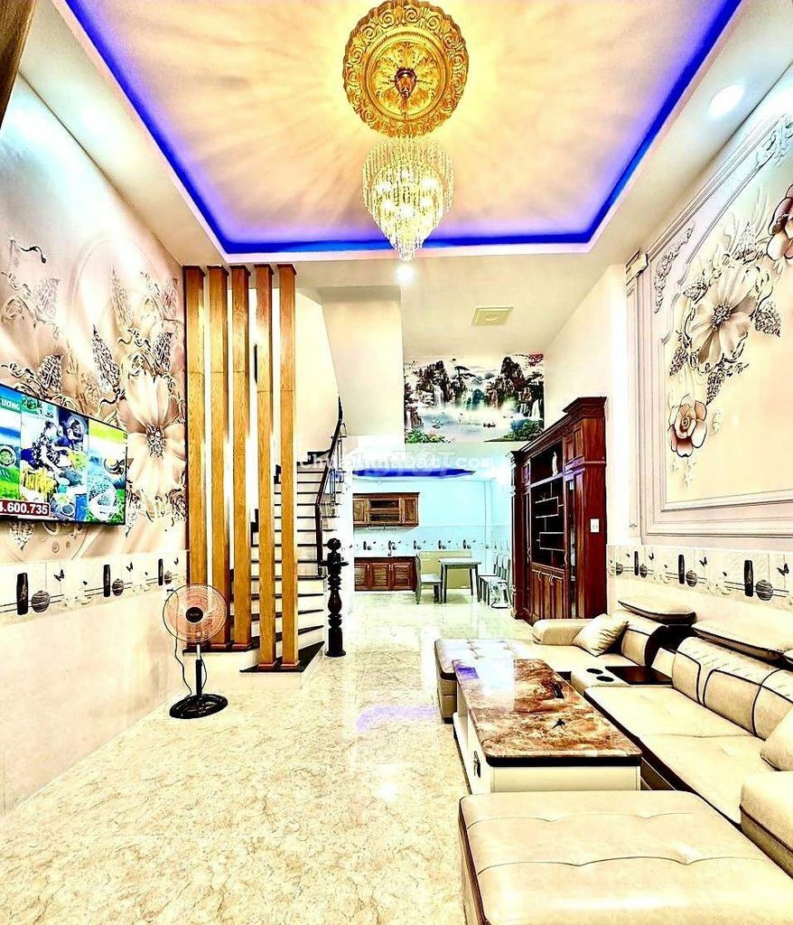 Bán nhà Phan Huy Ích, Gò Vấp, 60M2, 4 tầng, Giá 6.3 tỷ.Hẻm 6m Gò Vấp.