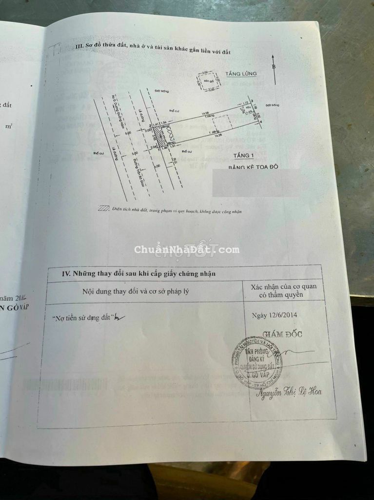 Bán nhà MT Trần Bá Giao, P.5, GV: 4 x 19,5m, giá 7,85 tỷ
