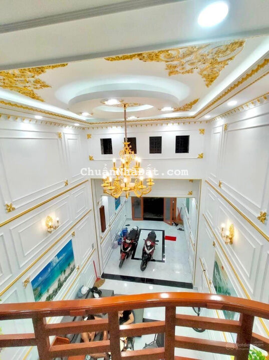 Nhà To Đẹp Lê Văn Thọ - P9. GV. 4 x21. (5T, 5PN) - ÔTÔ 7 Chổ Vào Nhà