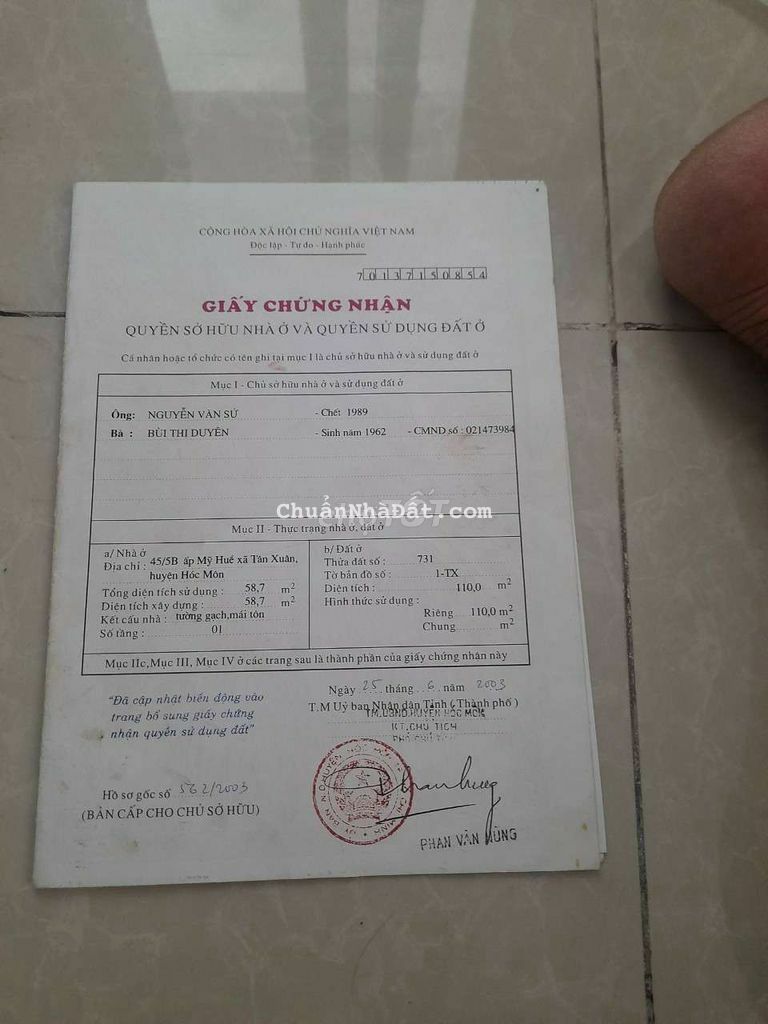 Bán nhà mặt tiền đường xóm bắp ngã tư tô ký