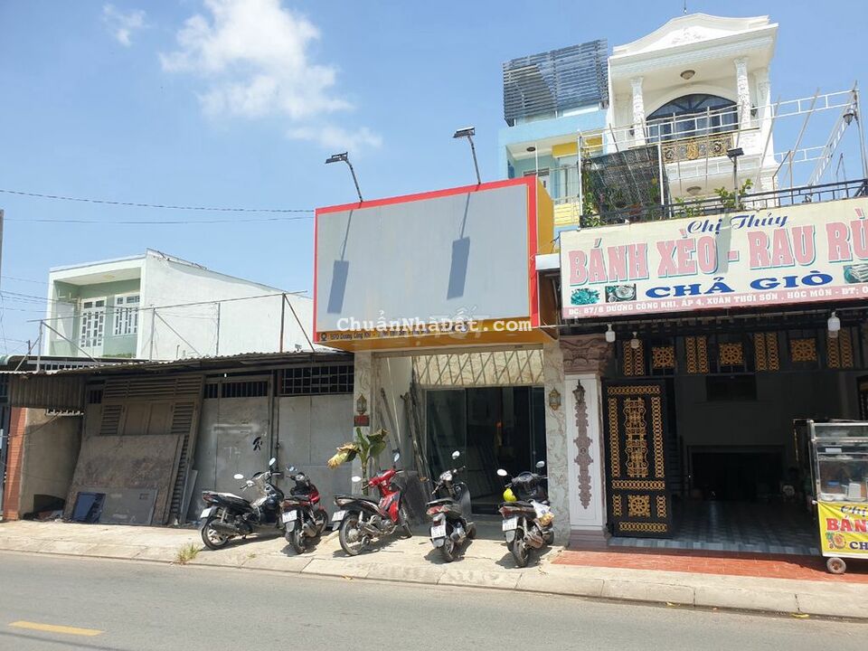 Nhà 2 lầu DT 4x25m, mặt tiền Dương Công Khi, ngay ngã 3 Giồng Hóc Môn