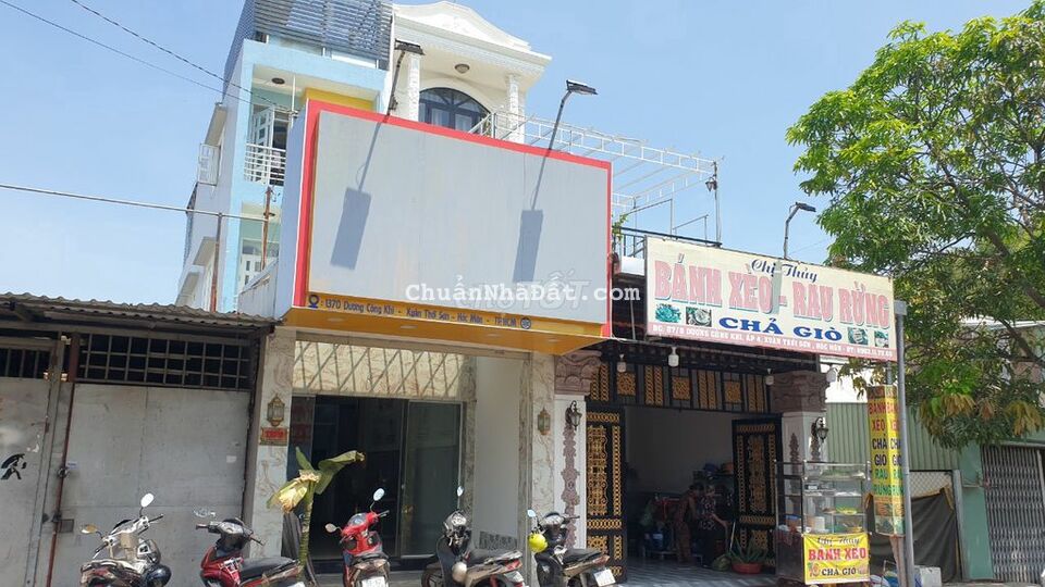 Nhà 2 lầu DT 4x25m, mặt tiền Dương Công Khi, ngay ngã 3 Giồng Hóc Môn