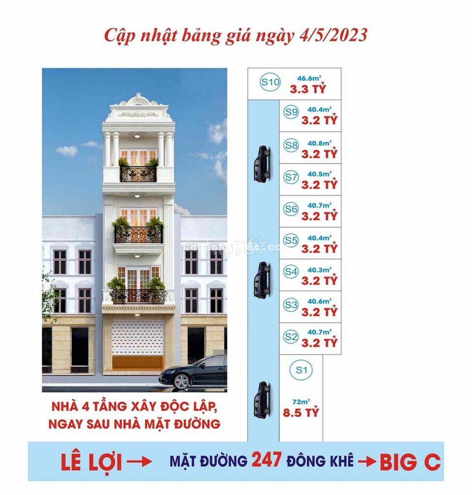 Mở Bán Dãy Nhà Cao Cấp Tại Đông Khê Vị Trí ViP