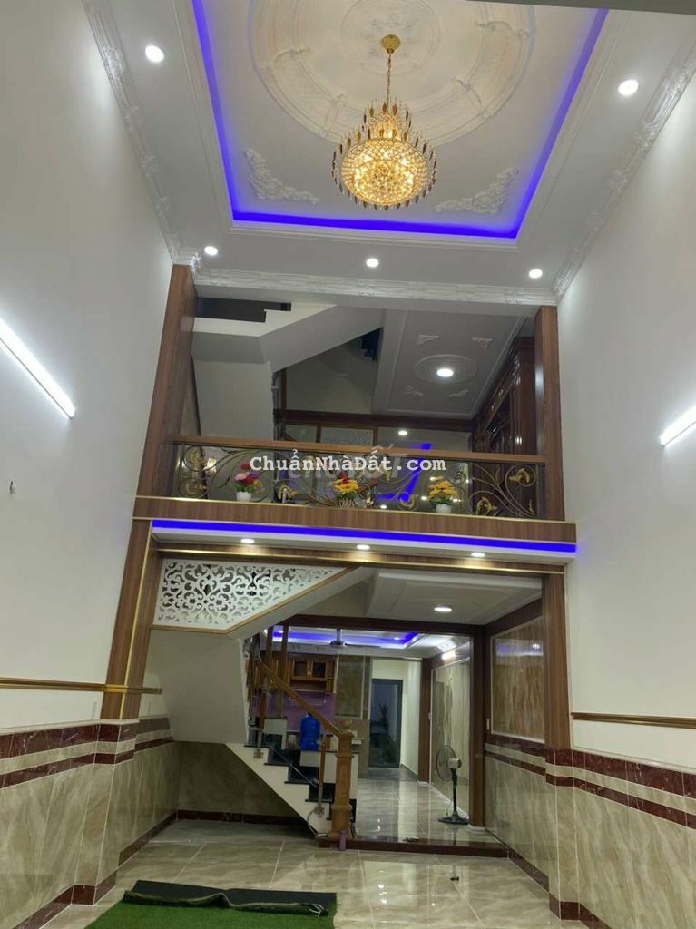 Nhà đẹp mới xây 4 tầng,hẻm xe tải tránh,DT: 4 × 30