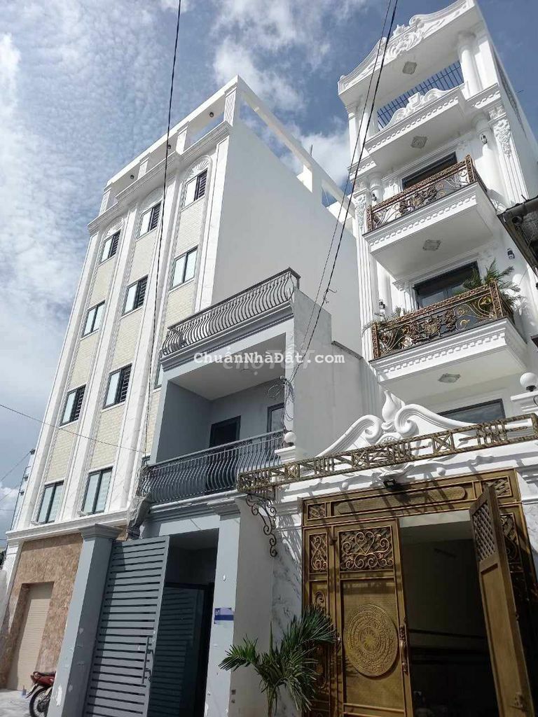 NHÀ MỚI 5 TẦNG KHU PHÂN LÔ CAO CẤP.DT 4Mx28,5M.P.TÂN CHÁNH HIỆP.Q12