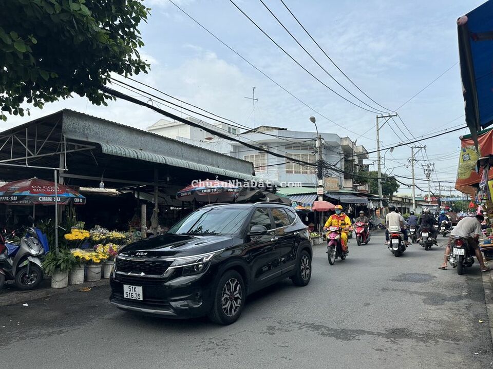 MẶT TIỀN KINH DOANH CHỢ HIỆP THÀNH - NGANG 5M, 130m2, - NỞ HẬU TÀI LỘC