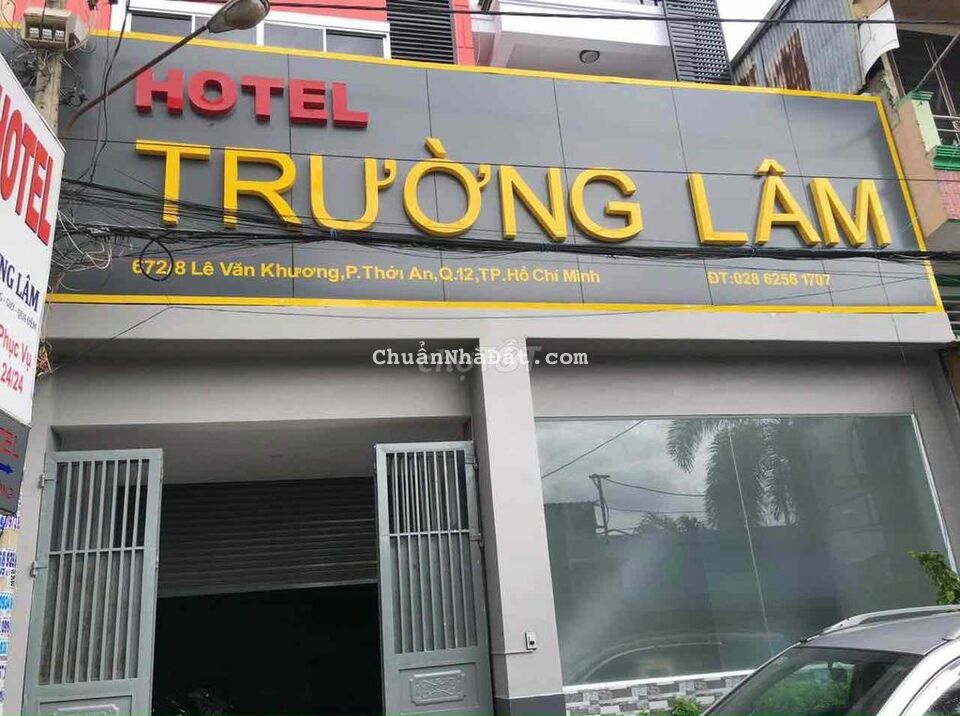 Q12 ,KS TRƯỜNG LÂM CẦN BÁN , Dt:9*18 , GIÁ 12,5 tỷ Q12 ,KS TRƯỜNG LÂM CẦN BÁN , Dt:9*18 , GIÁ 12,5 tỷ