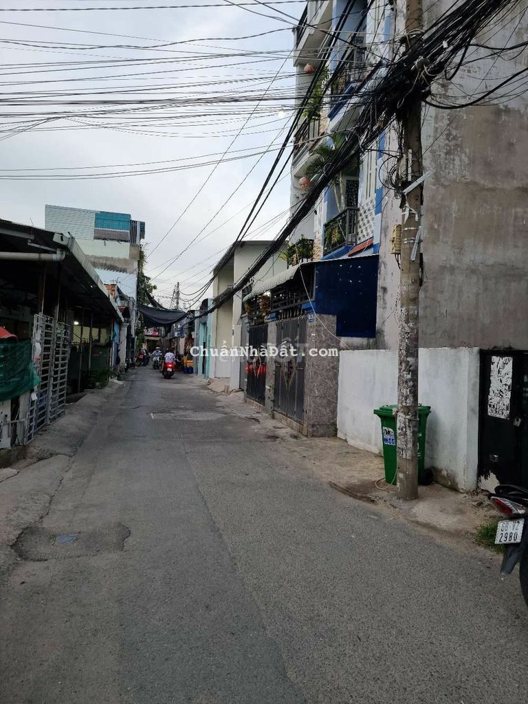 Nhà Góc 2MT Hẻm 5m Nguyễn Thị Kiểu Quận 12, 1 Trệt 1 Lửng 3 Lầu