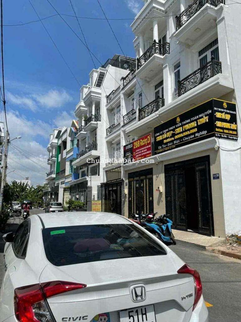 Nhà phố 1 trệt 1 lửng 3 lầu hẻm nhựa 7m