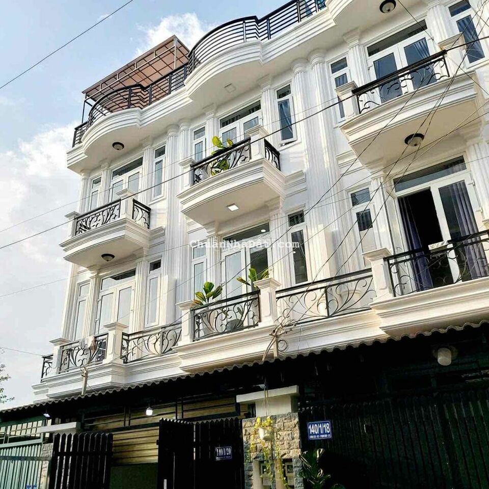 Nhà đẹp khu đồng bộ Thạnh Xuân 25,trệt 3 lầu,gần chợ-trường học