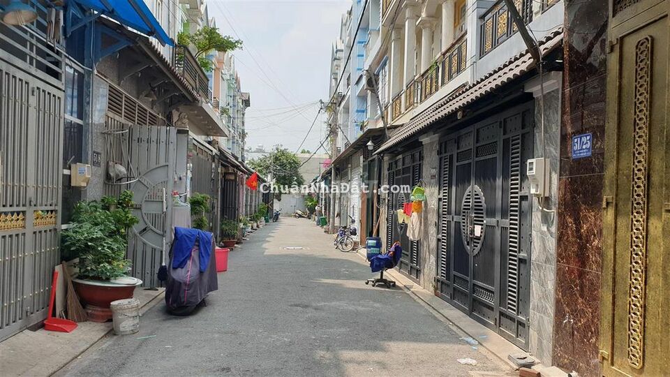 Nhà 3 lầu 5x12, đường 6m, gần Hiệp Thành City-Q12