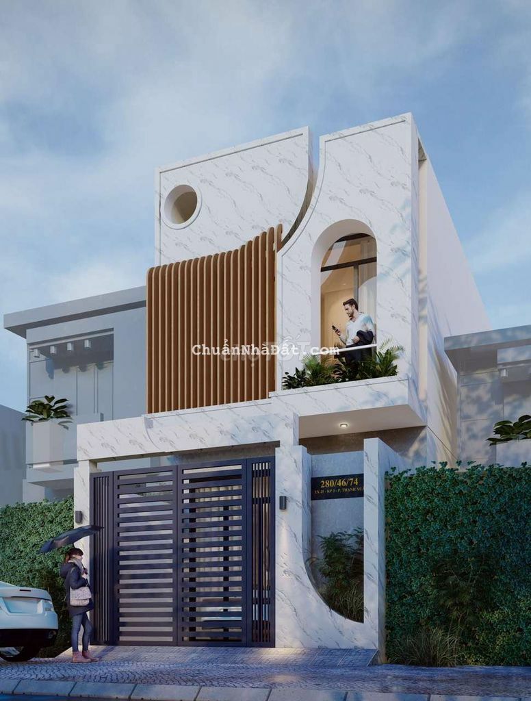 Nhà  đẹp đường Thạnh Xuân 25, đường 7m