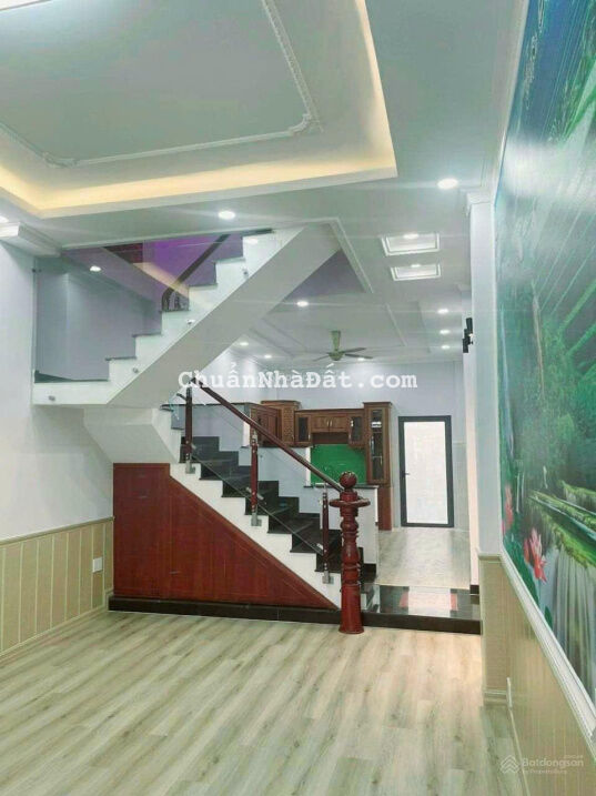 Nhà 3 lầu hẻm thông 8m gần Nguyễn Oanh - Gò Vấp, KDL Bến Xưa, DT. 4m x 23m - 88m2 thổ cư sân xe hơi