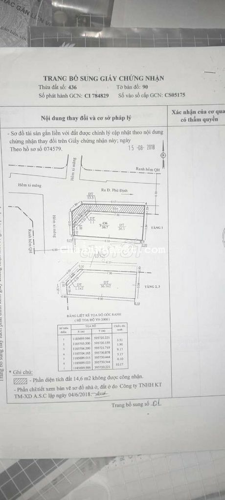 Nhà góc 2 mặt tiền đường 3,5 tấm giá 4,8 tỷ