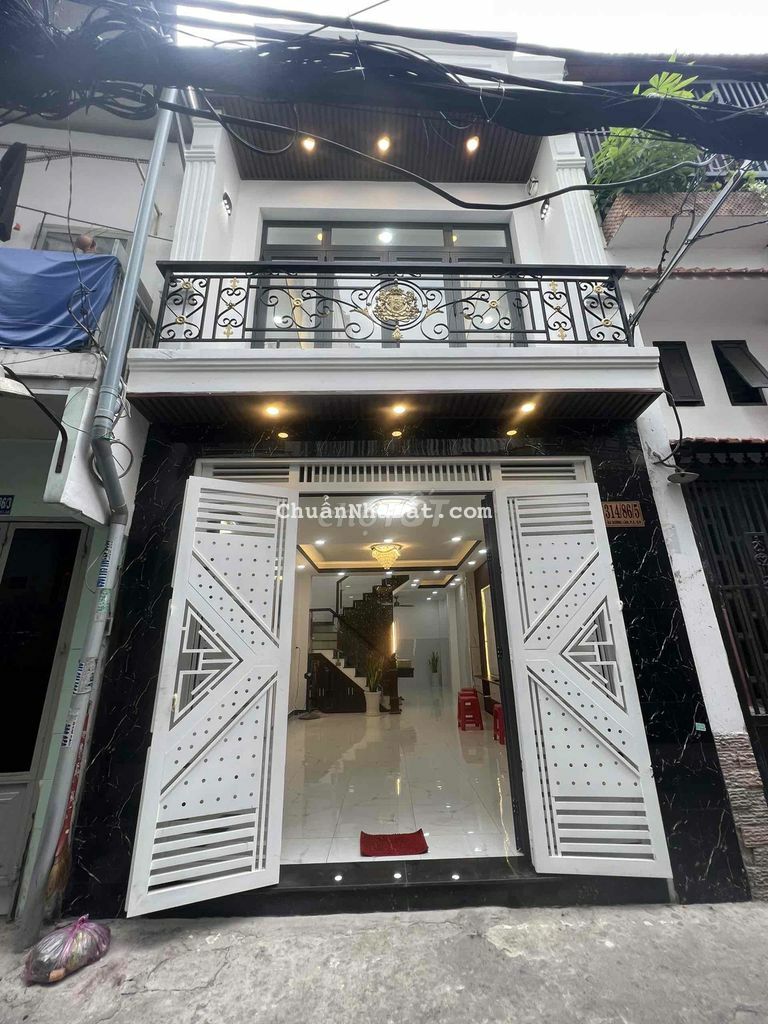 🟢 BÁN GẤP 1 LẦU NHÀ ĐẸP 4x12 nở hậu HẺM XE HƠI- 5Tỷ200