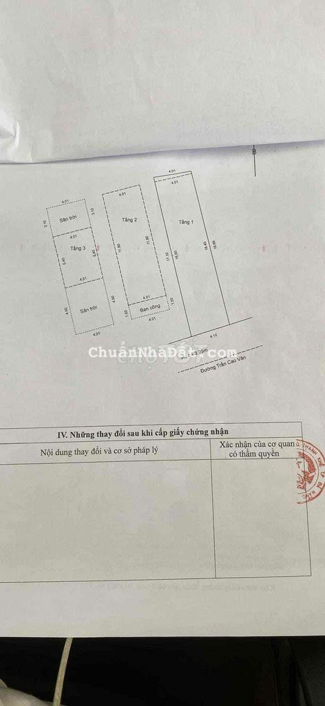 Bán nhà 3 tầng MT đường 10m5 Trần Cao Vân