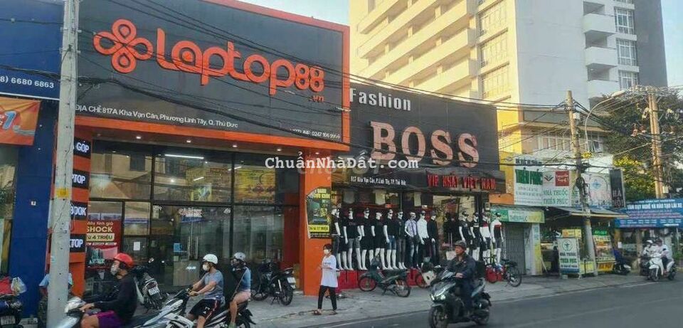 MẶT TIỀN KHA VẠN CÂN LINH TÂY THỦ ĐỨC,DT 100M2 NGANG 7 GIÁ 13.5 TỈ