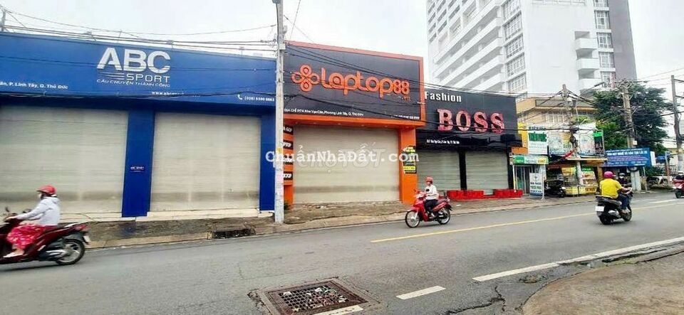 MẶT TIỀN KHA VẠN CÂN LINH TÂY THỦ ĐỨC,DT 100M2 NGANG 7 GIÁ 13.5 TỈ