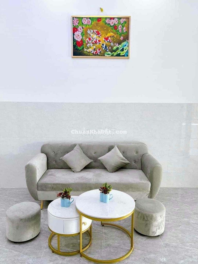 Bán Nhà Hẻm 646 Châu Thị Kim P7 Tp Tân An Nhà Mới 100%