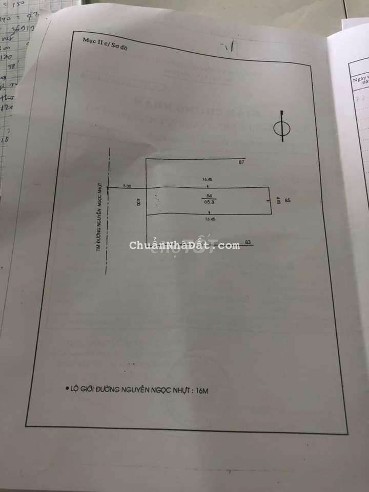 Bán nhà 2 tầng mặt tiền đường Nguyễn Ngọc nhựt tân phú 66m2 chỉ 6,6t
