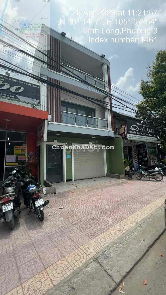 NHÀ TRỆT 2 LẦU.MẶT TIỀN ĐƯỜNG PHÓ CƠ ĐIỀU.PHƯỜNG 3