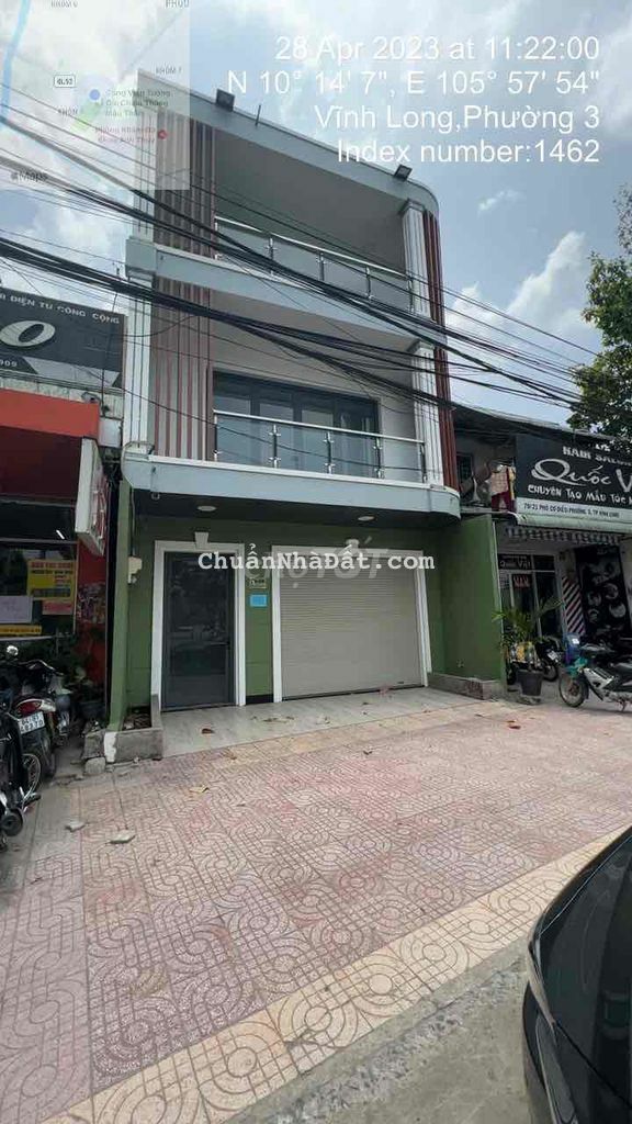 NHÀ TRỆT 2 LẦU.MẶT TIỀN ĐƯỜNG PHÓ CƠ ĐIỀU.PHƯỜNG 3