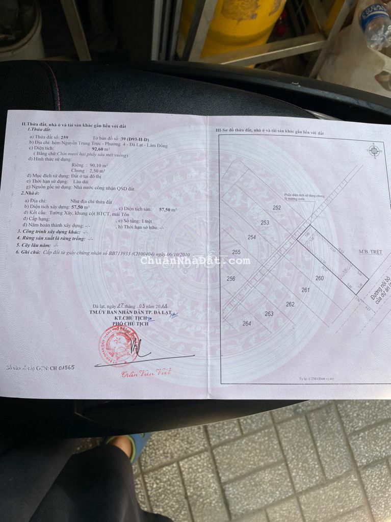 5TY9 CÓ NGAY 92,6M2 NHÀ NÁT KQH THÁI LÂM ĐÀ LẠT