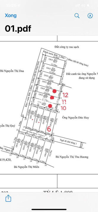 Cắt lỗ lô đất cạnh khu CN Ngọc Chử 2, Trường Thọ, An Lão