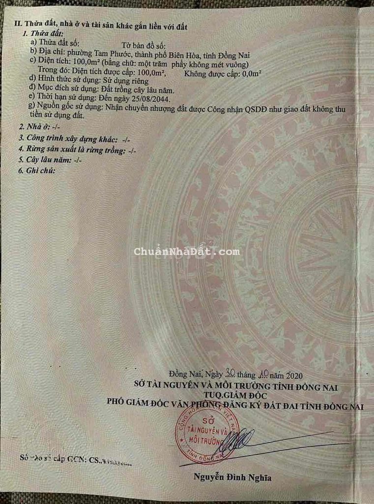 Cần tiền bán gấp lô đất QL 51, P.Tam Phước, TP.Biên Hoà Cần tiền bán gấp lô đất QL 51, P.Tam Phước, TP.Biên Hoà