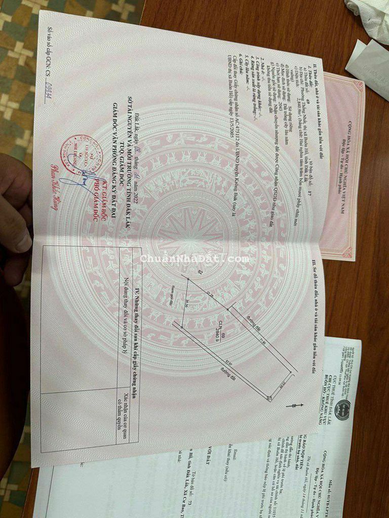 Bán Đất Full Sầu Riêng 5 Năm Thu. 4 Sào. View Đập Lớn Buôn Hồ Đắk Lắk