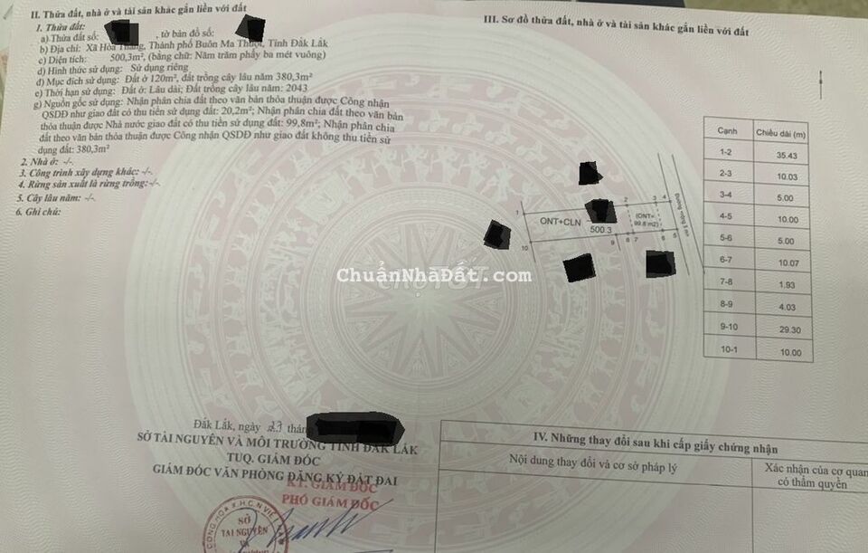 💥Lô 10*50m,1t950tr,hẻm 171 Nguyễn Thái Bình,gần Hồ Ea Cuôr Kăp