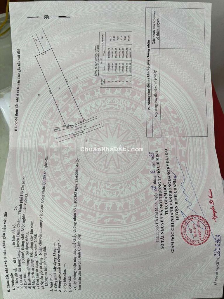 Dat vườn hưng long hàng rào cao ráo quá đẹp