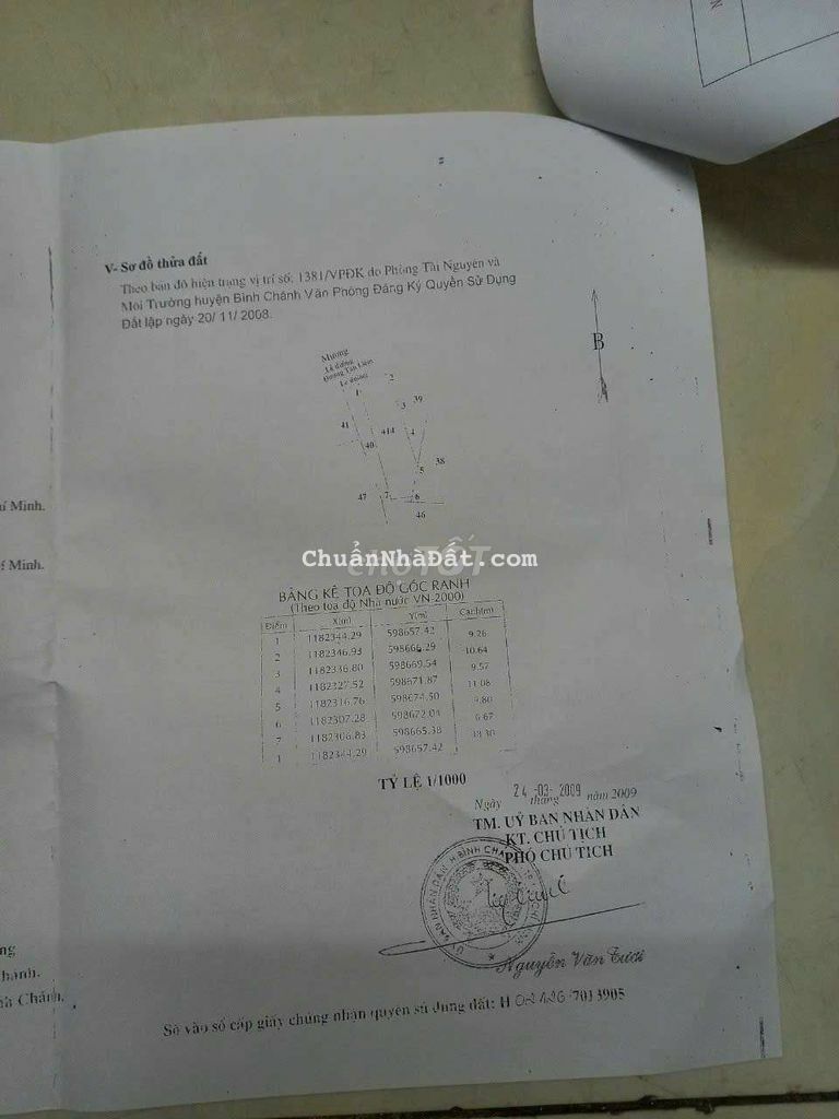 Bán đất sổ hồng măt yiên chợ phú lạc