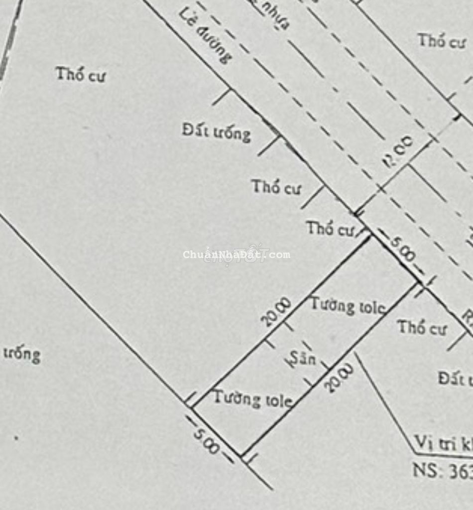 Bán đất TẶNG NHÀ Cấp 4- DT: 5x20m Bình Lợi, P13,BT giá 10,8 tỷ TL Bán đất TẶNG NHÀ Cấp 4- DT: 5x20m Bình Lợi, P13,BT giá 10,8 tỷ TL